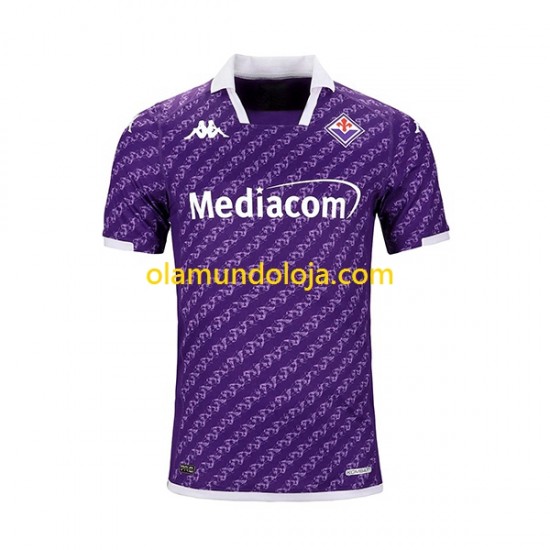 Camisola ACF Fiorentina Homem Equipamento Primeiro 2023-2024 Manga Curta